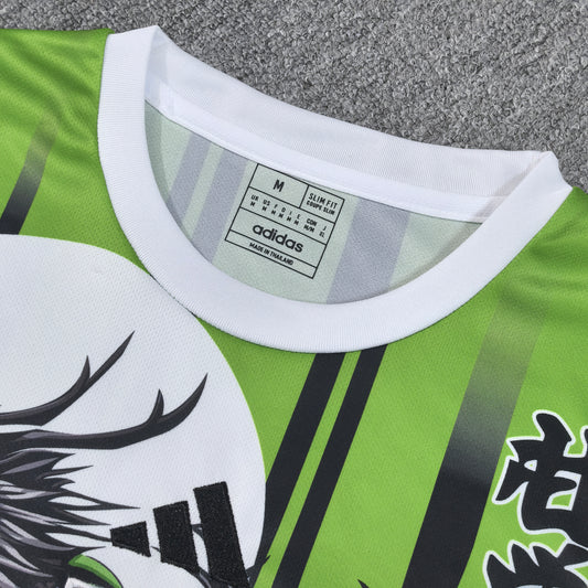 Japon dragon samouraï vert
