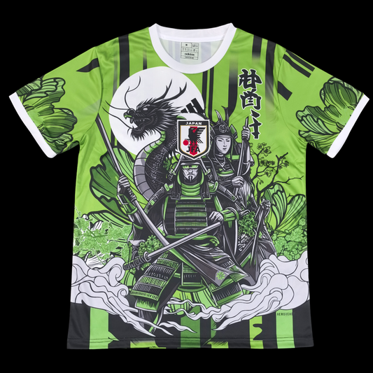 Japon dragon samouraï vert